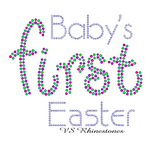 Baby's First Easter Rhinestone Transfer